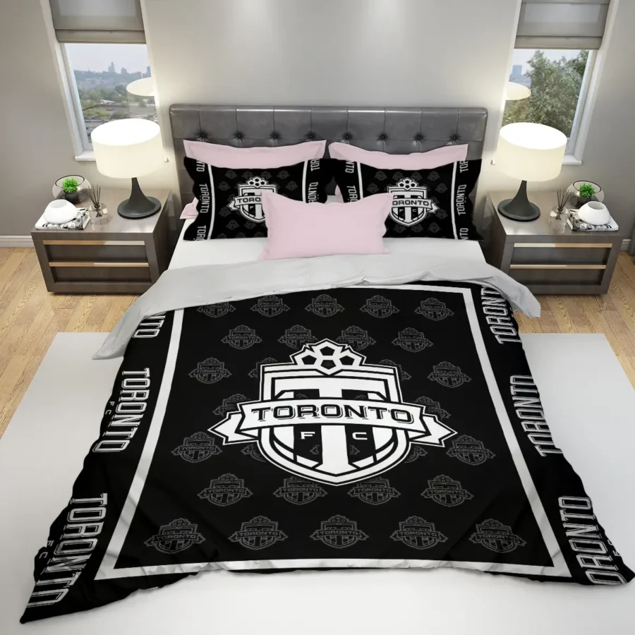 Black And White Style MLS Toronto FC Exclusive All Over Prints BLMLS121024A2TORSJT - Bedding Set