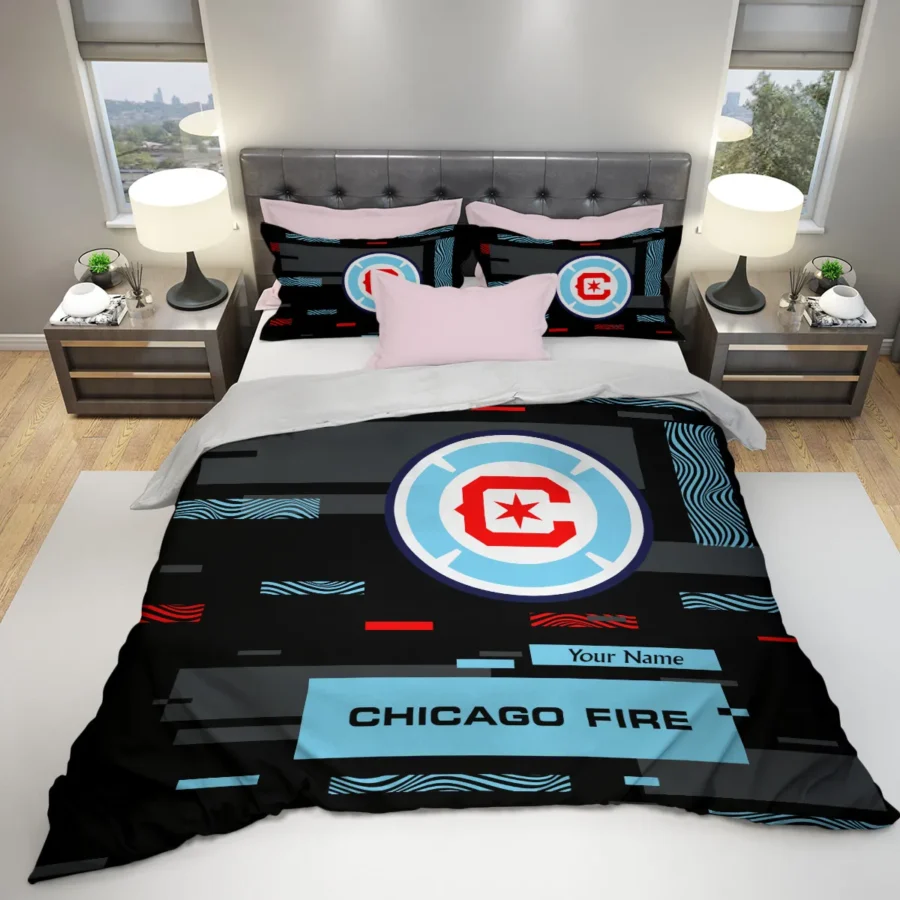 Custom Name MLS Chicago Fire Exclusive All Over Prints BLMLS151024A1CHISJT - Bedding Set