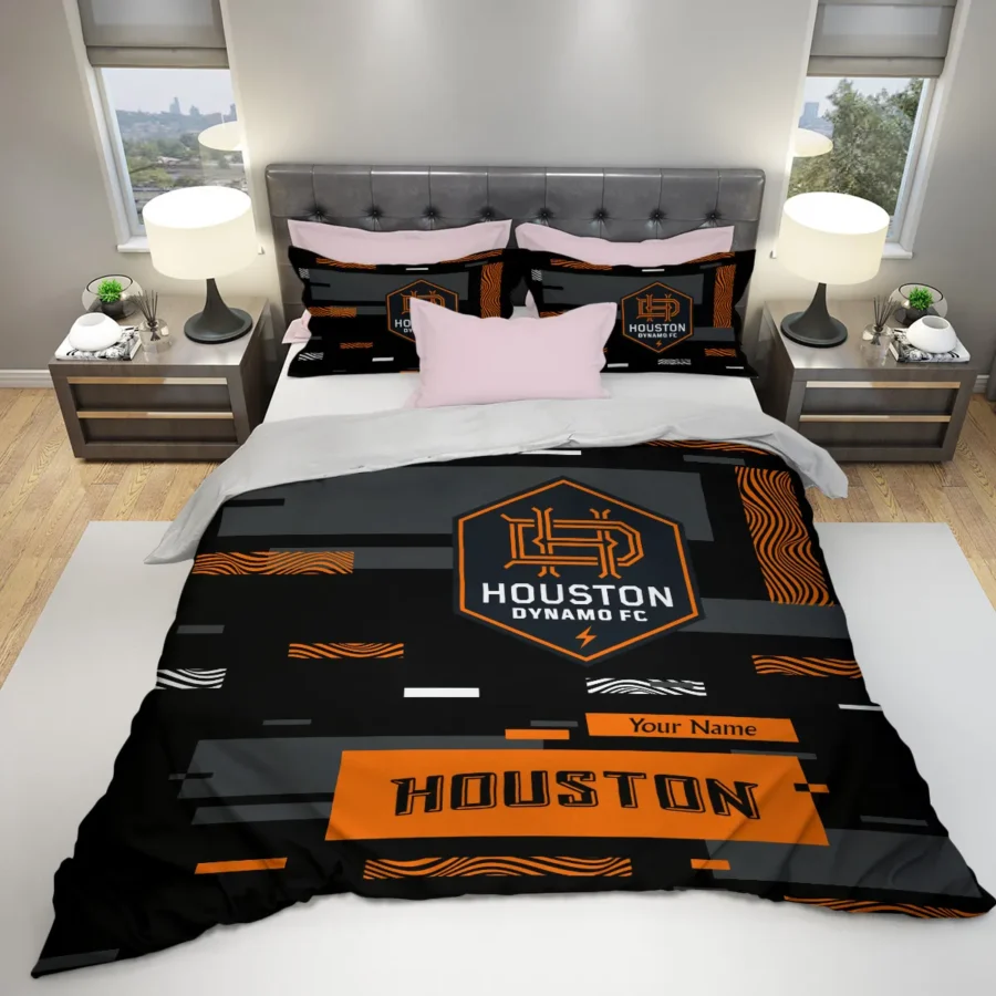 Custom Name MLS Houston Dynamo Exclusive All Over Prints BLMLS151024A1HOUSJT - Bedding Set