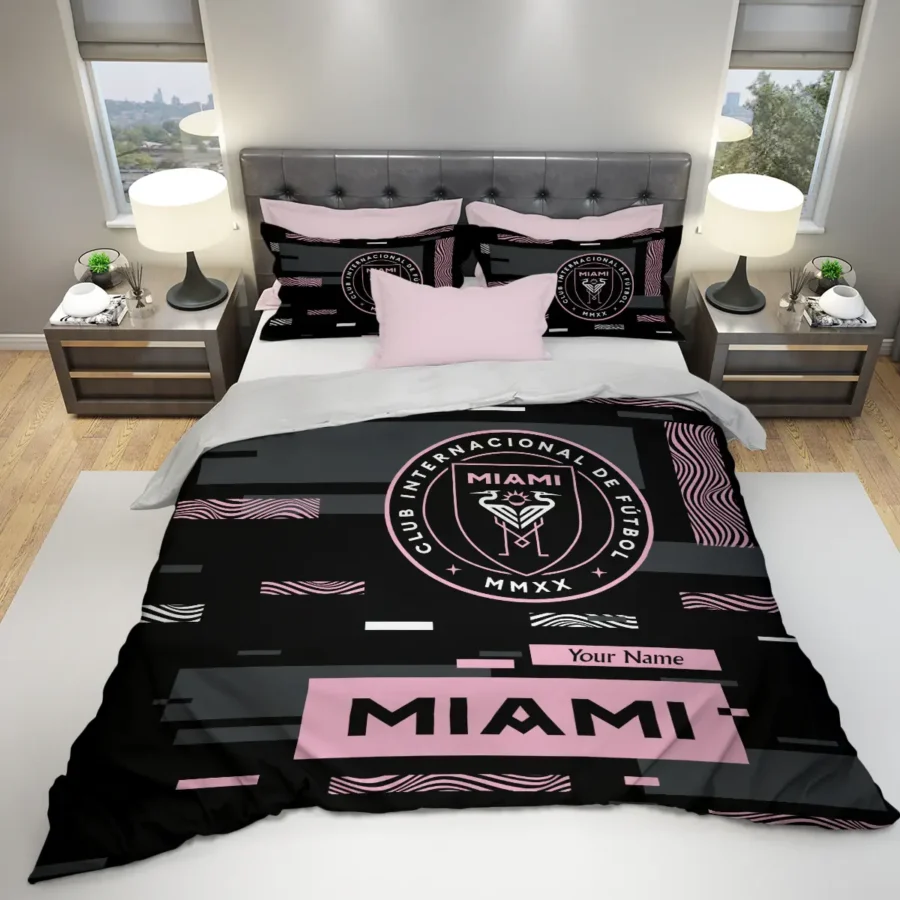 Custom Name MLS Inter Miami Exclusive All Over Prints BLMLS151024A1MIASJT - Bedding Set