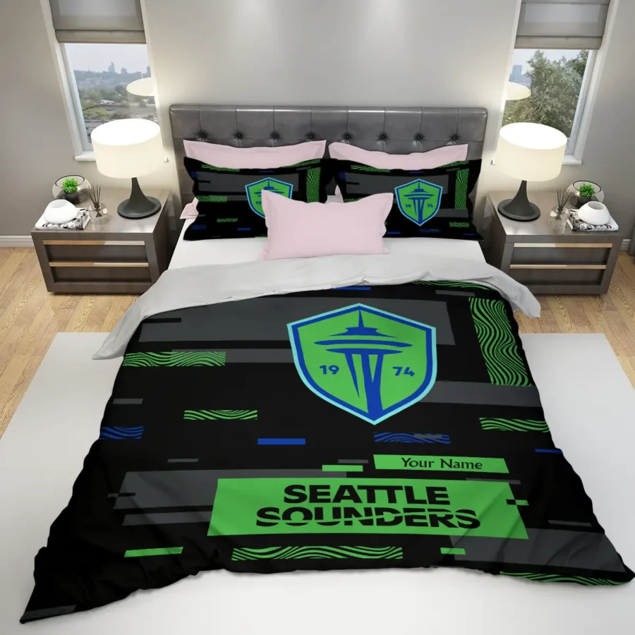 Custom Name MLS Seattle Sounders Exclusive All Over Prints BLMLS151024A1SEASJT - Bedding Set