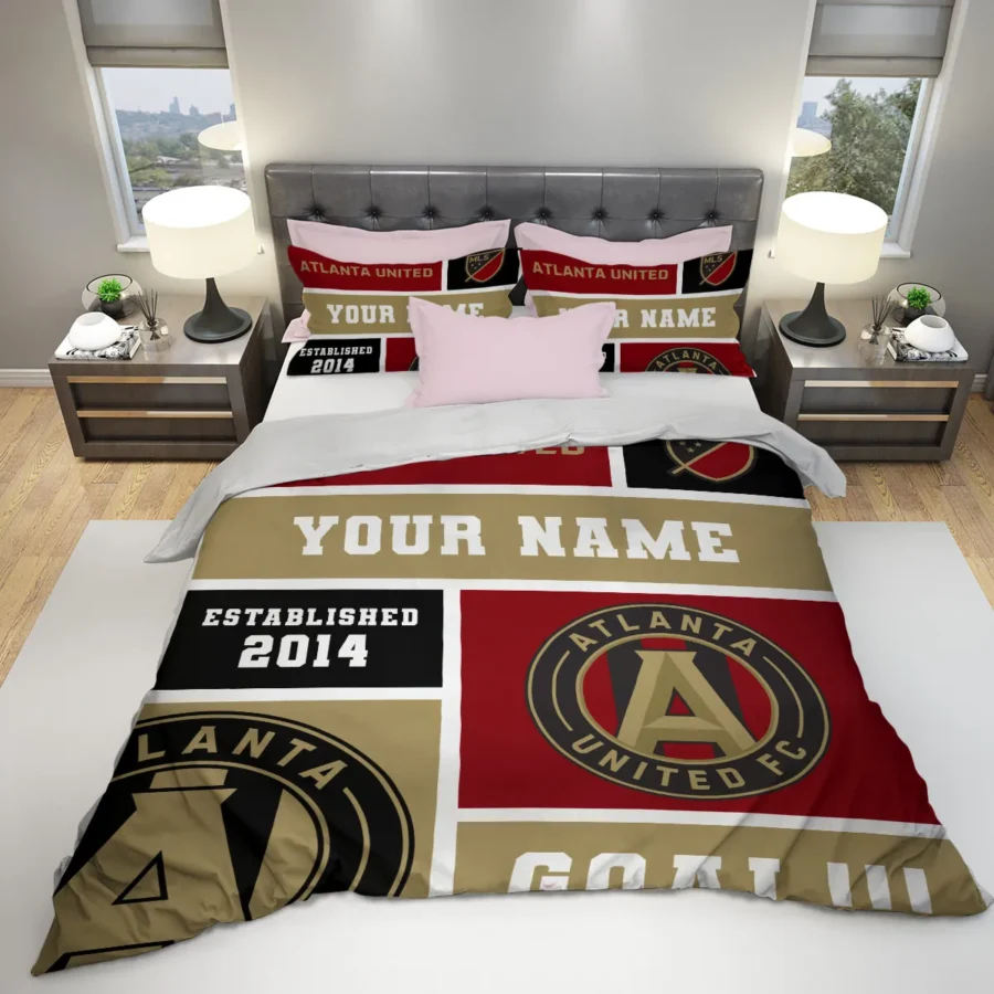 Custom Name MLS Atlanta United Exclusive All Over Prints BLMLS151024A2ATLSJT - Bedding Set