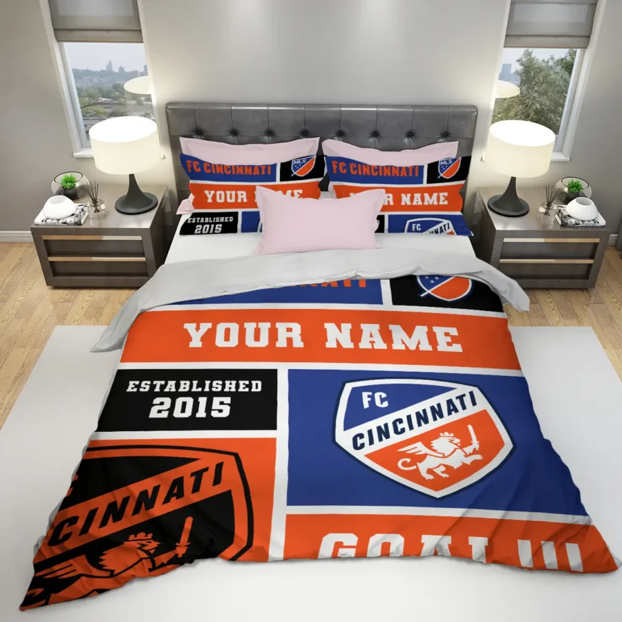 Custom Name MLS Cincinnati Exclusive All Over Prints BLMLS151024A2CINSJT - Bedding Set