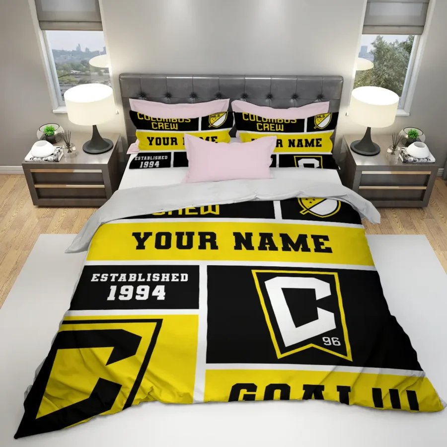 Custom Name MLS Columbus Crew Exclusive All Over Prints BLMLS151024A2CLBSJT - Bedding Set