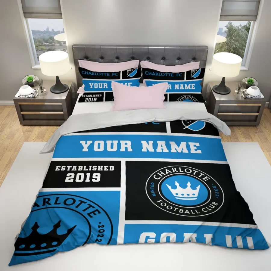 Custom Name MLS Charlotte Exclusive All Over Prints BLMLS151024A2CLTSJT - Bedding Set