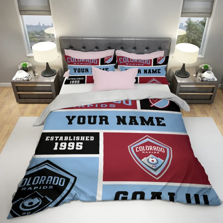 Custom Name MLS Colorado Rapids Exclusive All Over Prints BLMLS151024A2COLSJT - Bedding Set