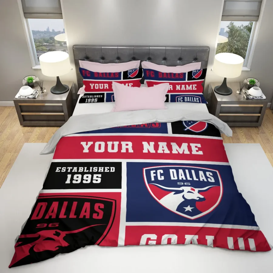 Custom Name MLS FC Dallas Exclusive All Over Prints BLMLS151024A2DALSJT - Bedding Set