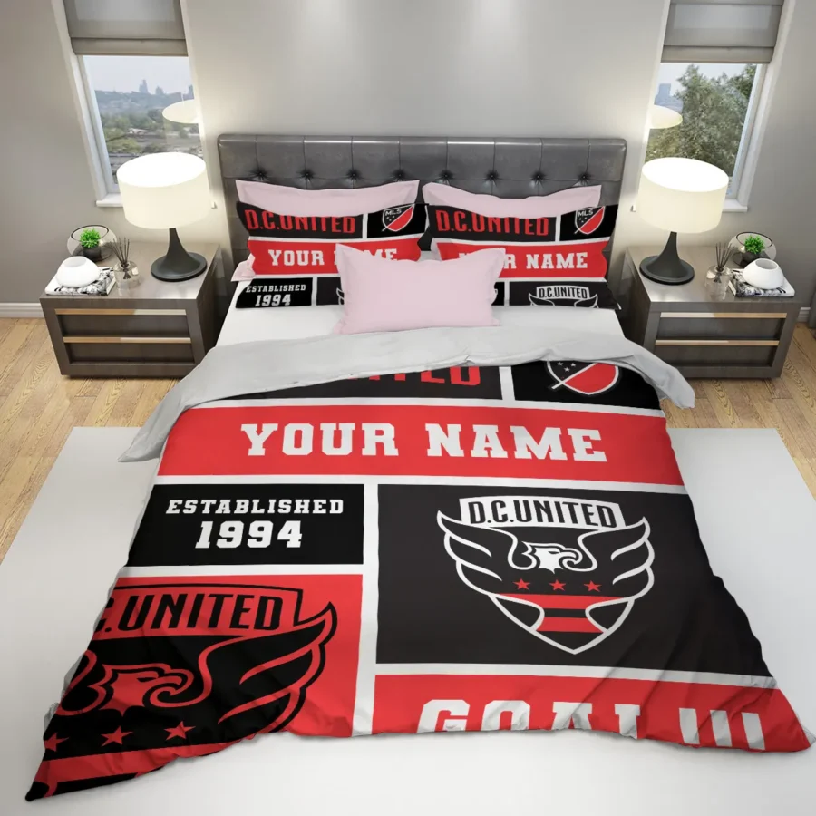 Custom Name MLS DC United Exclusive All Over Prints BLMLS151024A2DCSJT - Bedding Set