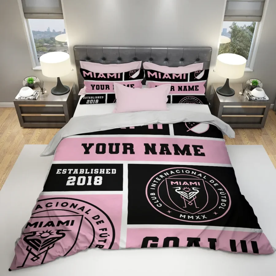 Custom Name MLS Inter Miami Exclusive All Over Prints BLMLS151024A2MIASJT - Bedding Set