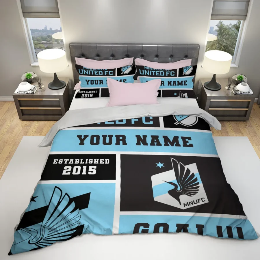 Custom Name MLS Minnesota United Exclusive All Over Prints BLMLS151024A2MINSJT - Bedding Set