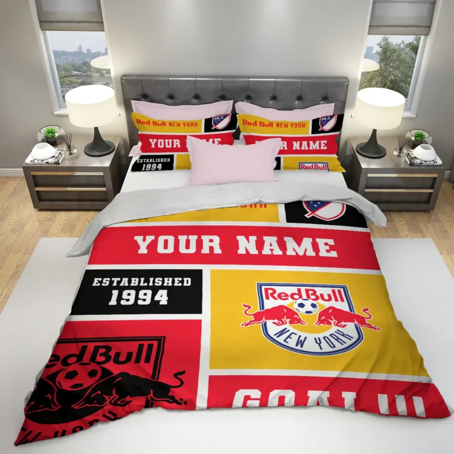 Custom Name MLS New York Red Bulls Exclusive All Over Prints BLMLS151024A2NYSJT - Bedding Set