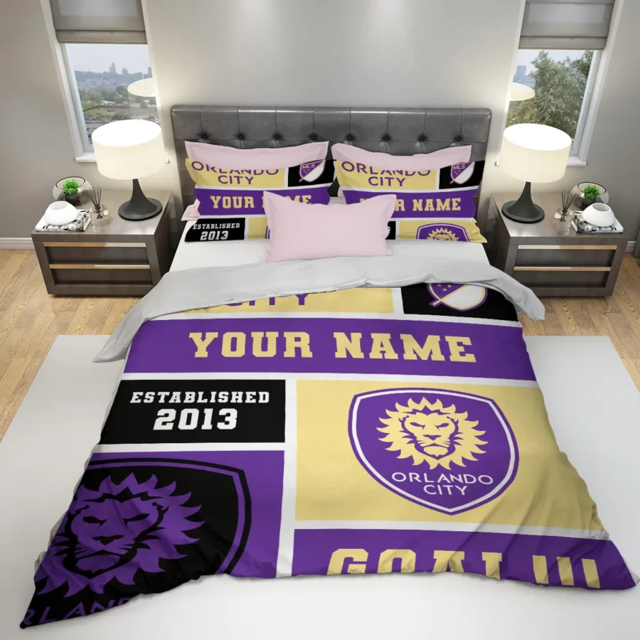 Custom Name MLS Orlando City Exclusive All Over Prints BLMLS151024A2ORLSJT - Bedding Set