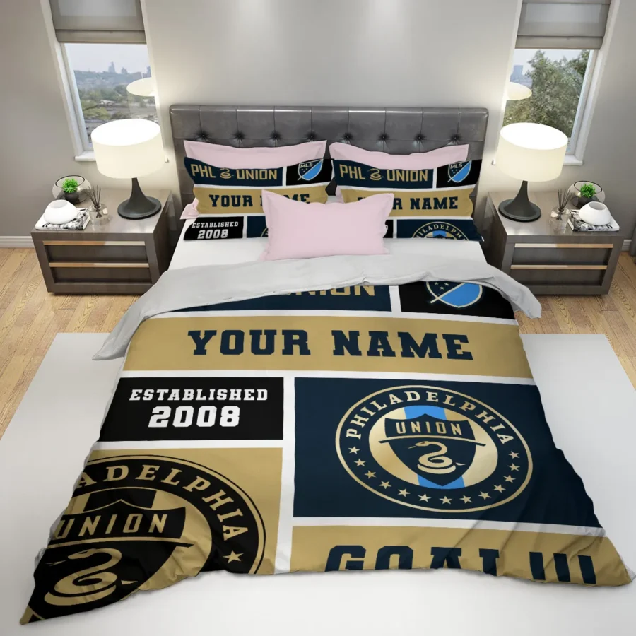 Custom Name MLS Philadelphia Union Exclusive All Over Prints BLMLS151024A2PHISJT - Bedding Set