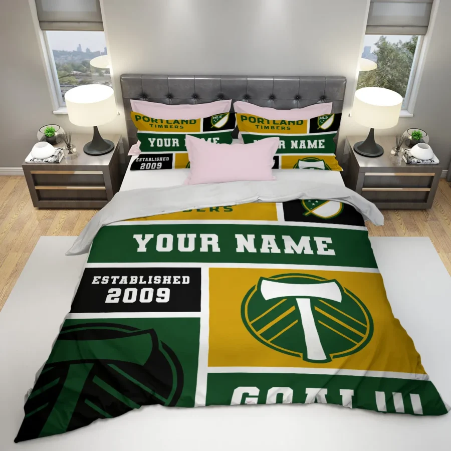 Custom Name MLS Portland Timbers Exclusive All Over Prints BLMLS151024A2PORSJT - Bedding Set