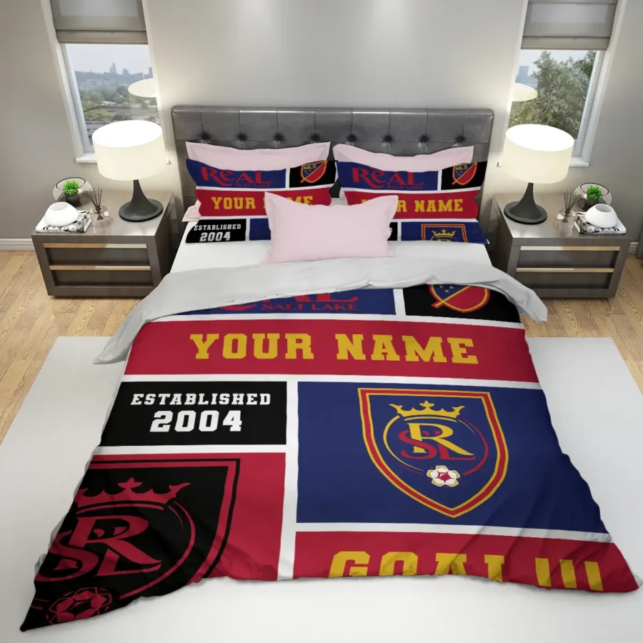 Custom Name MLS Real Salt Lake Exclusive All Over Prints BLMLS151024A2RSLSJT - Bedding Set