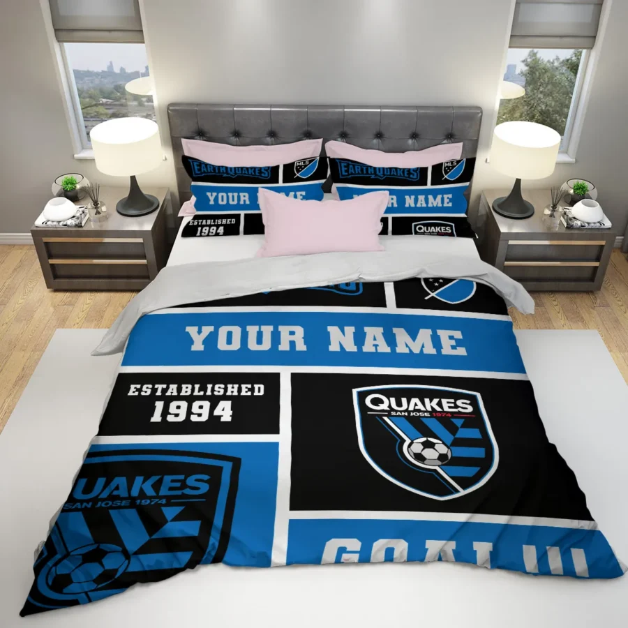 Custom Name MLS San Jose Earthquakes Exclusive All Over Prints BLMLS151024A2SJSJT - Bedding Set