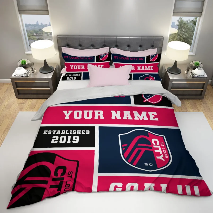 Custom Name MLS St. Louis City Exclusive All Over Prints BLMLS151024A2STLSJT - Bedding Set