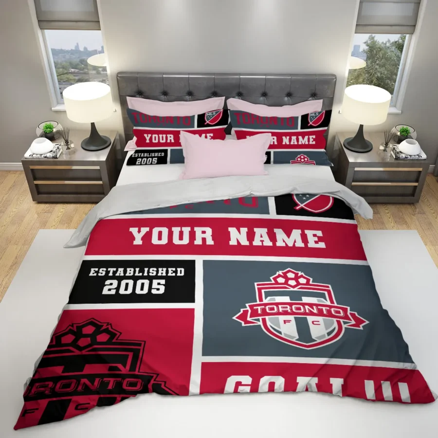 Custom Name MLS Toronto FC Exclusive All Over Prints BLMLS151024A2TORSJT - Bedding Set