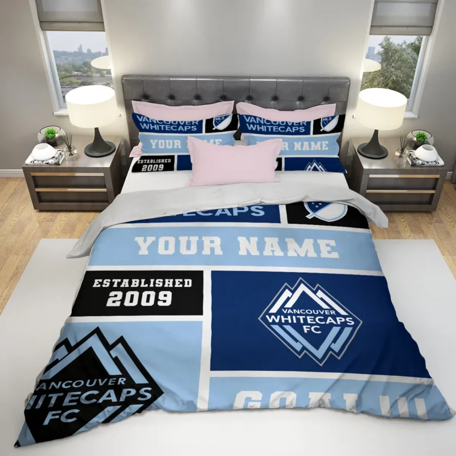 Custom Name MLS Vancouver Whitecaps Exclusive All Over Prints BLMLS151024A2VANSJT - Bedding Set