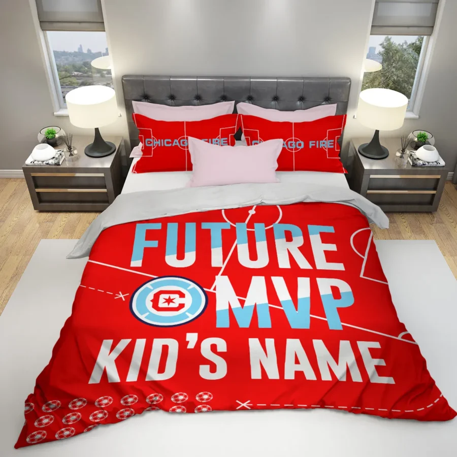 Future MVP Custom Kid Name MLS Chicago Fire Exclusive All Over Prints BLMLS161024A1CHISJT - Bedding Set