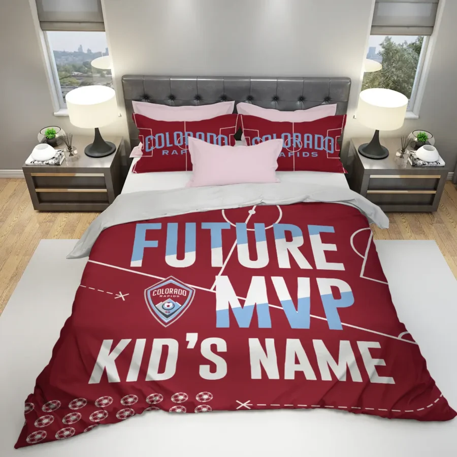 Future MVP Custom Kid Name MLS Colorado Rapids Exclusive All Over Prints BLMLS161024A1COLSJT - Bedding Set