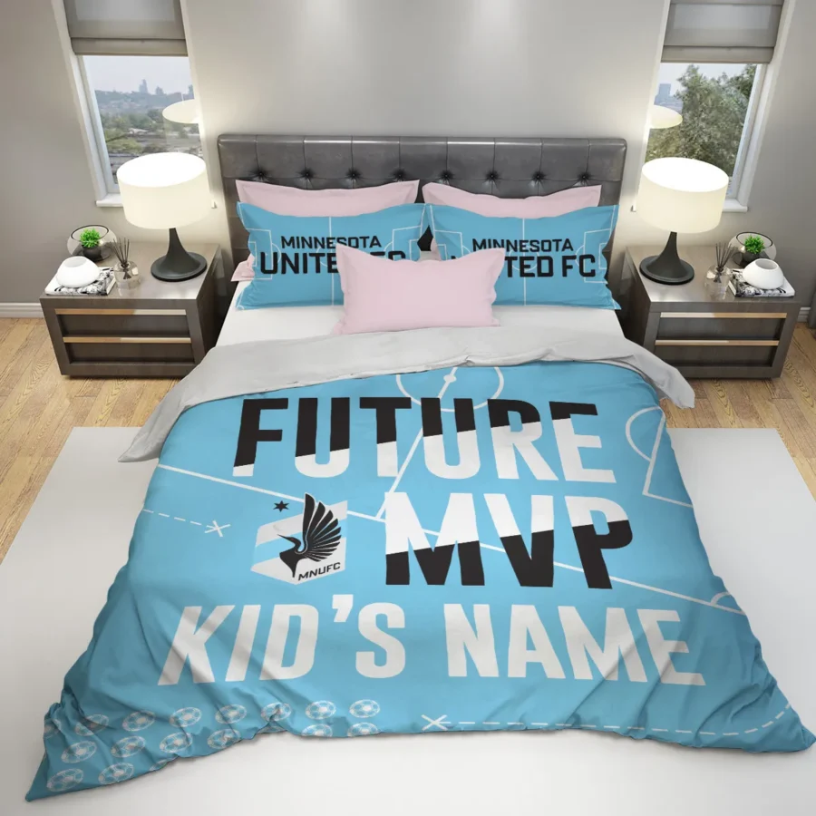 Future MVP Custom Kid Name MLS Minnesota United Exclusive All Over Prints BLMLS161024A1MINSJT - Bedding Set