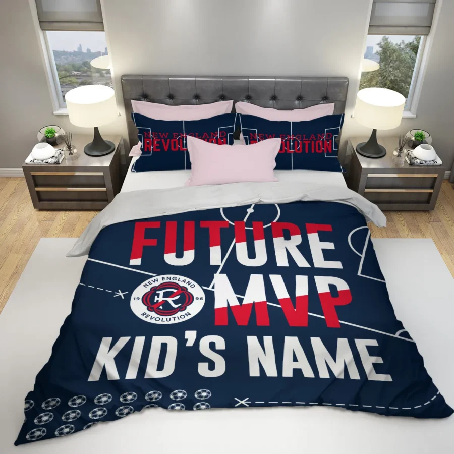 Future MVP Custom Kid Name MLS New England Exclusive All Over Prints BLMLS161024A1NESJT - Bedding Set