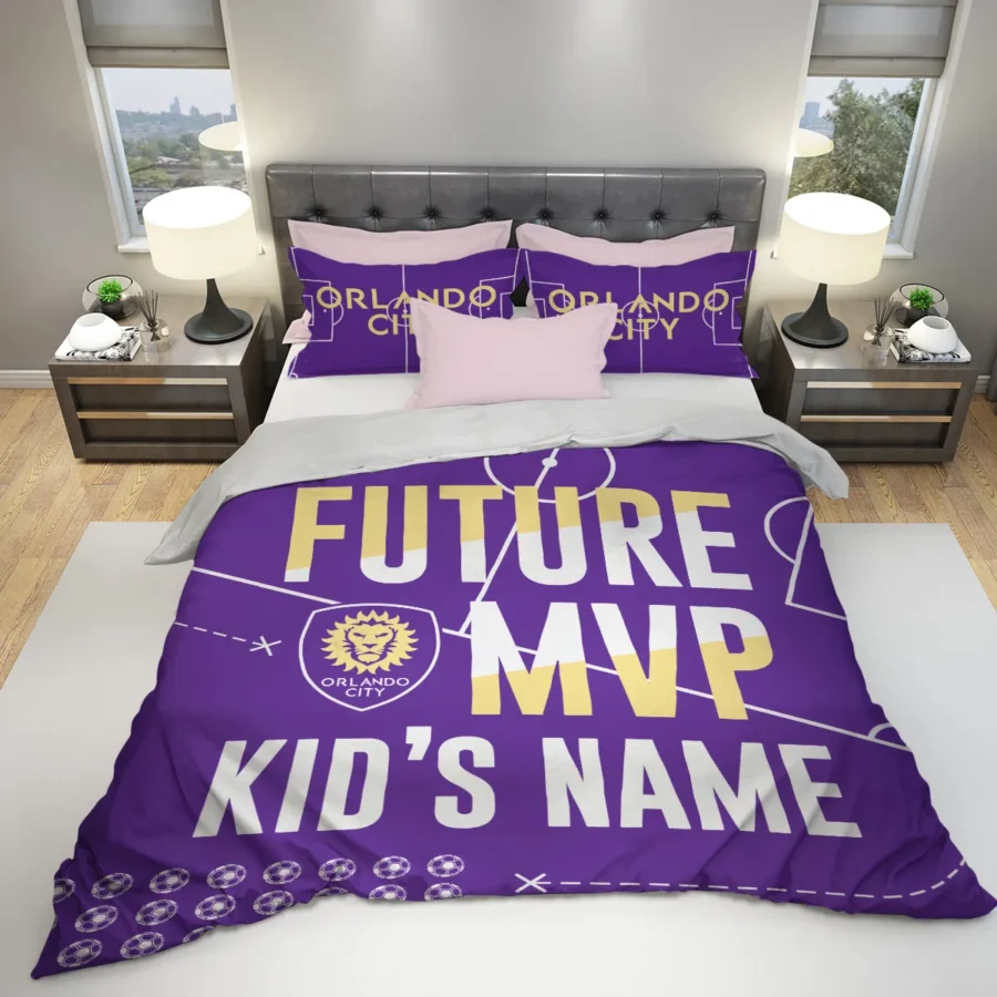 Future MVP Custom Kid Name MLS Orlando City Exclusive All Over Prints BLMLS161024A1ORLSJT - Bedding Set