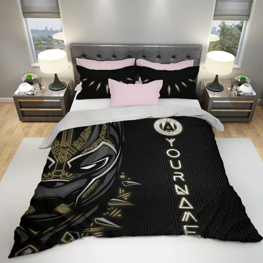 Black Panther Custom Name MLS Atlanta United Exclusive All Over Prints BLMLS161024A2ATLSJT - Bedding Set