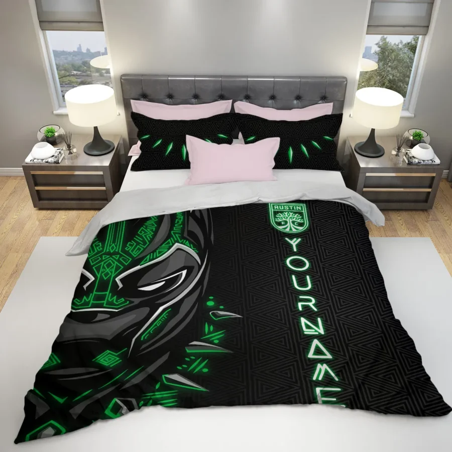 Black Panther Custom Name MLS Austin FC Exclusive All Over Prints BLMLS161024A2ATXSJT - Bedding Set