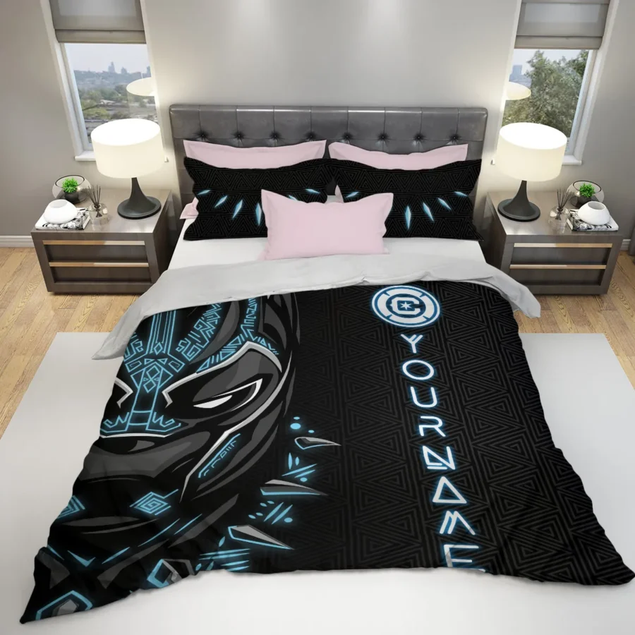 Black Panther Custom Name MLS Chicago Fire Exclusive All Over Prints BLMLS161024A2CHISJT - Bedding Set