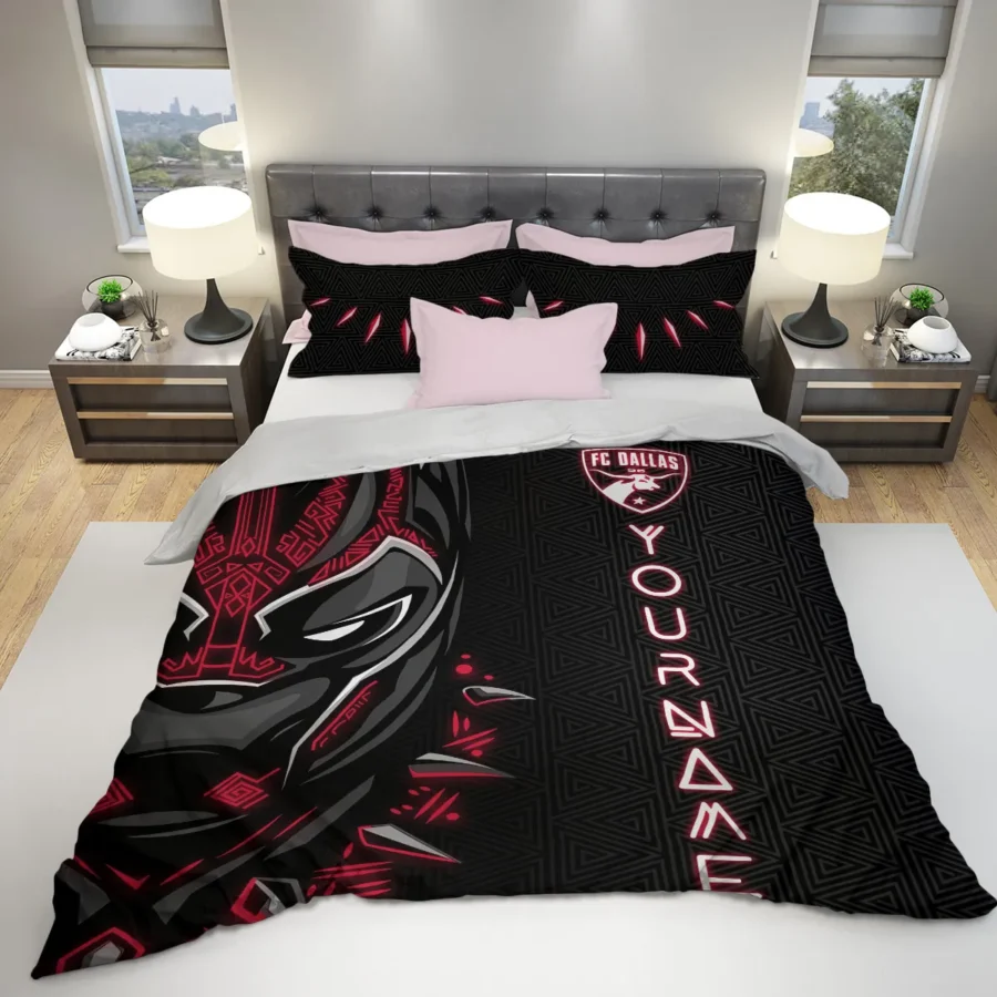 Black Panther Custom Name MLS FC Dallas Exclusive All Over Prints BLMLS161024A2DALSJT - Bedding Set