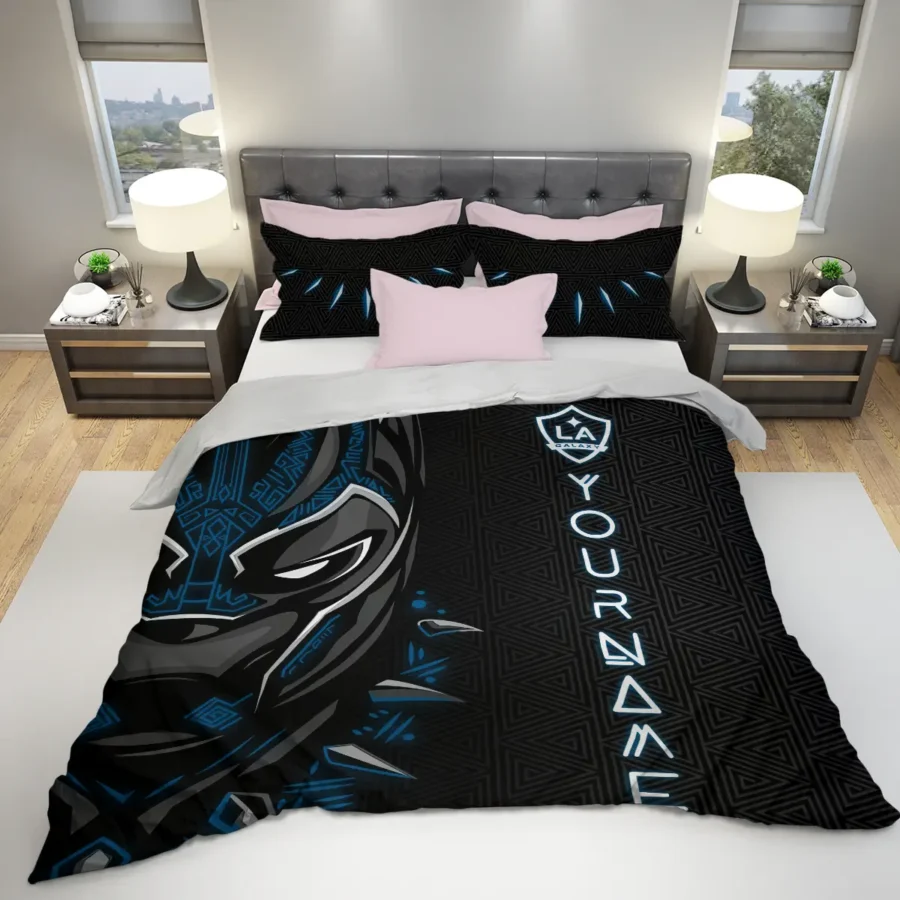 Black Panther Custom Name MLS LA Galaxy Exclusive All Over Prints BLMLS161024A2LASJT - Bedding Set