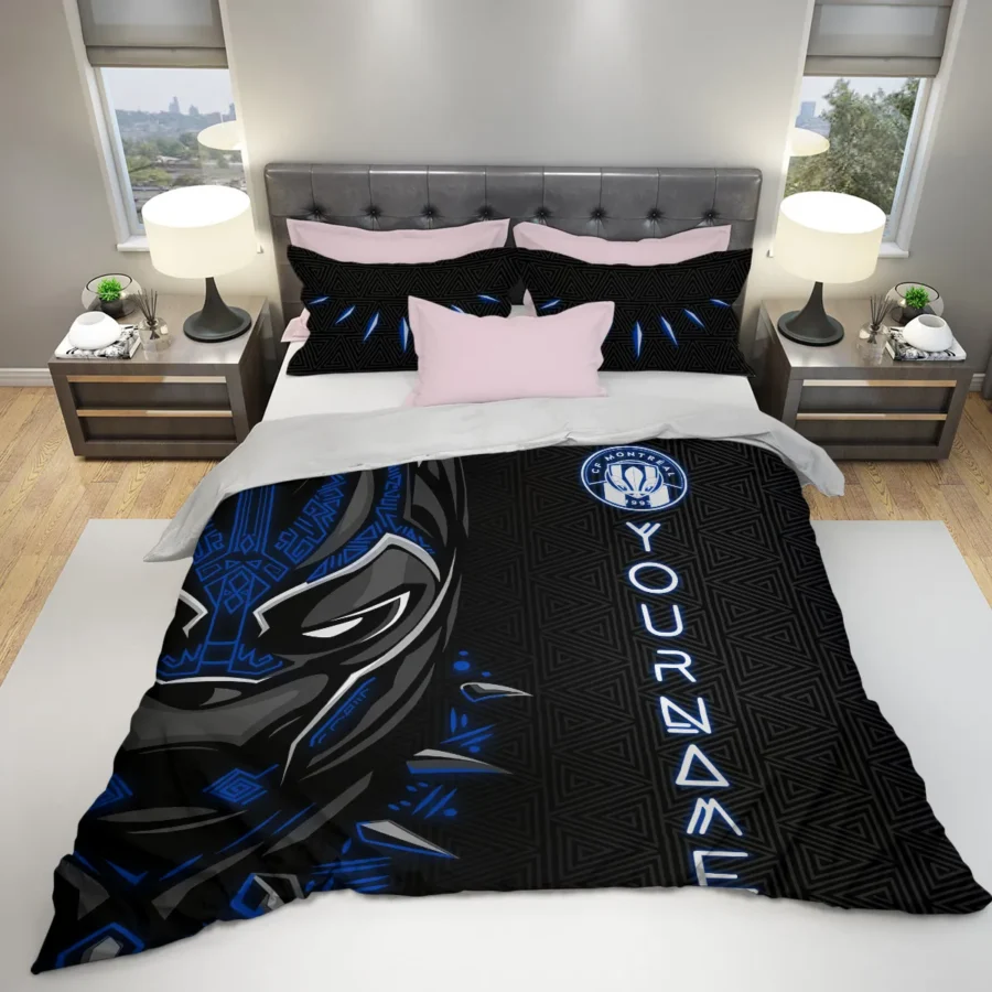 Black Panther Custom Name MLS CF Montreal Exclusive All Over Prints BLMLS161024A2MTLSJT - Bedding Set