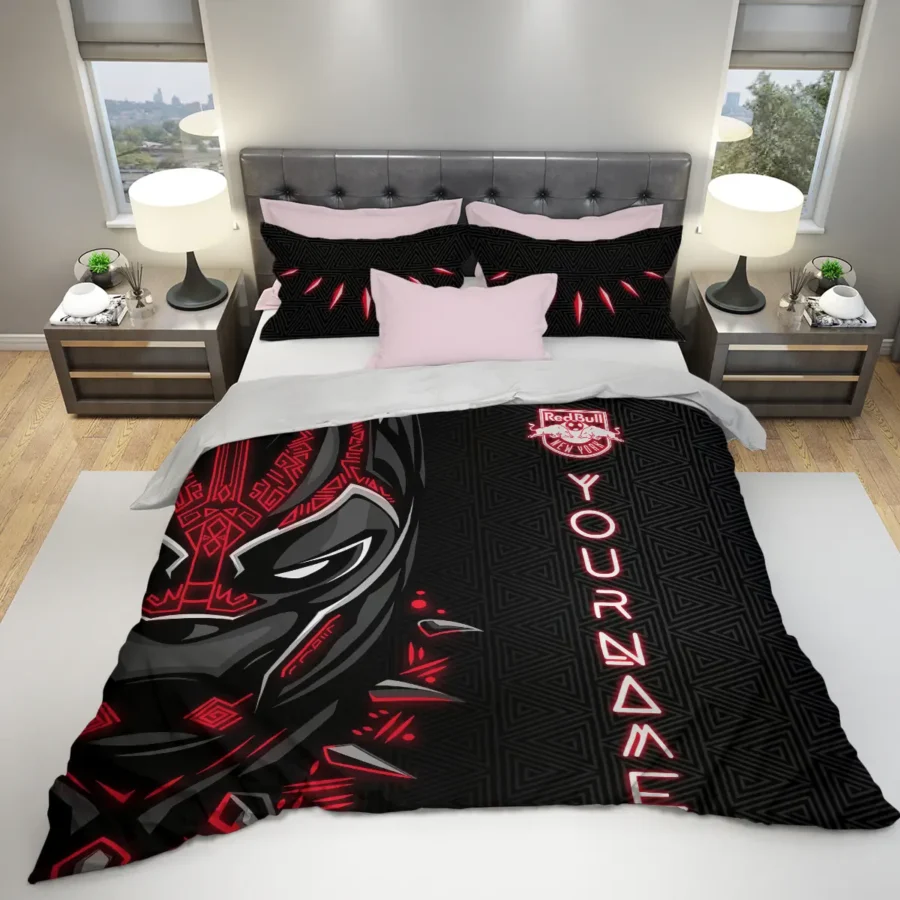 Black Panther Custom Name MLS New York Red Bulls Exclusive All Over Prints BLMLS161024A2NYSJT - Bedding Set