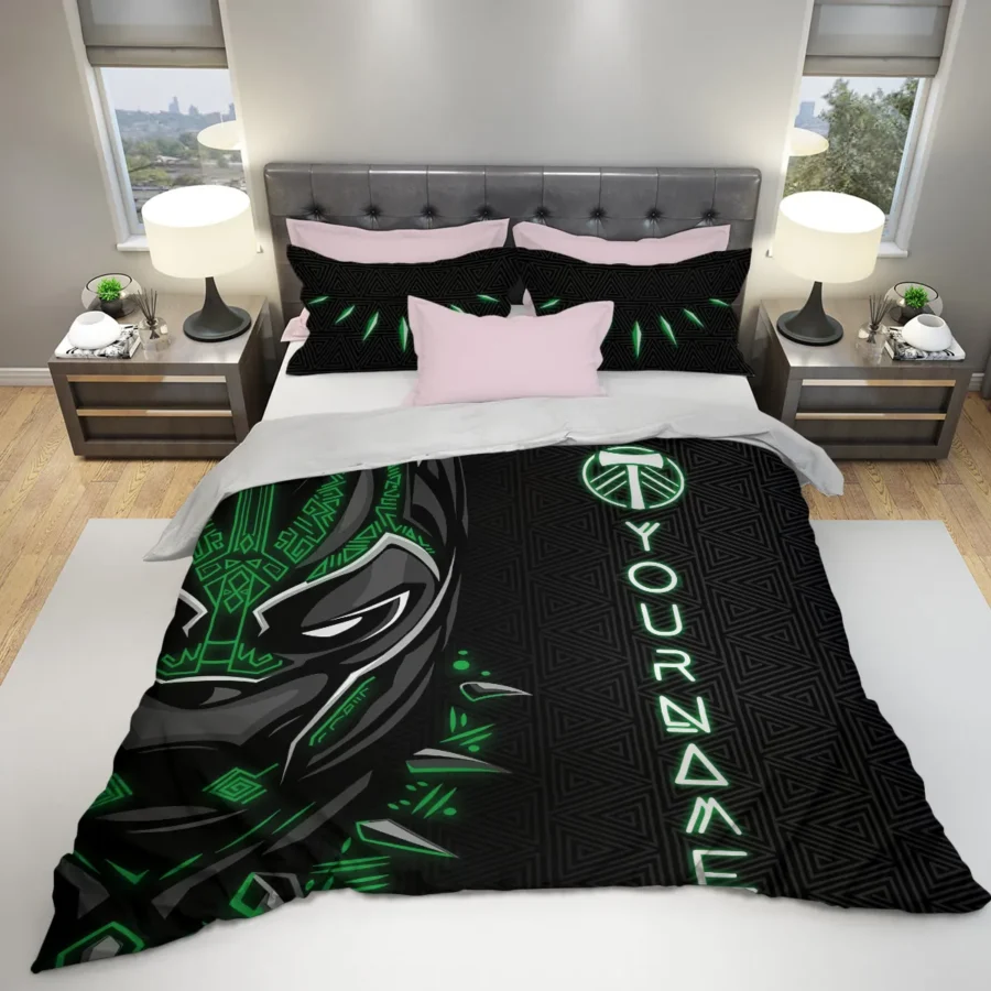 Black Panther Custom Name MLS Portland Timbers Exclusive All Over Prints BLMLS161024A2PORSJT - Bedding Set