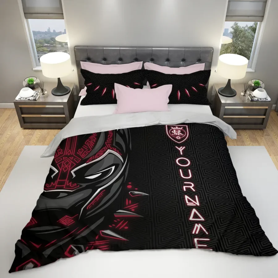 Black Panther Custom Name MLS Real Salt Lake Exclusive All Over Prints BLMLS161024A2RSLSJT - Bedding Set