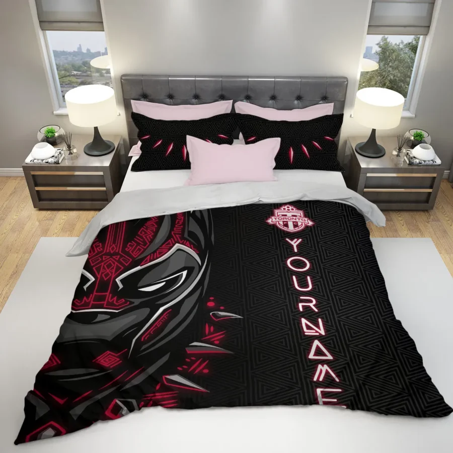 Black Panther Custom Name MLS Toronto FC Exclusive All Over Prints BLMLS161024A2TORSJT - Bedding Set