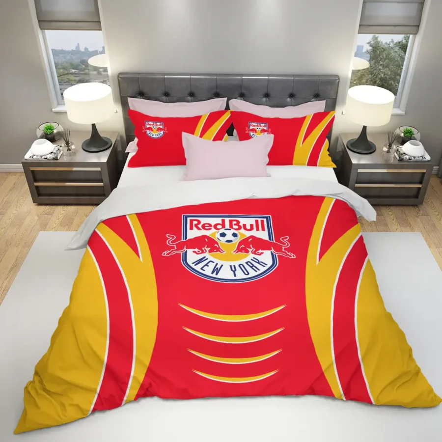 MLS New York Red Bulls Exclusive All Over Prints BLMLS81024A1NYSJT - Bedding Set