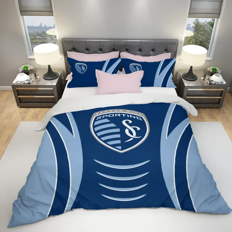 MLS Sporting Kansas City Exclusive All Over Prints BLMLS81024A1SKCSJT - Bedding Set