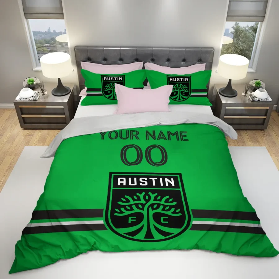 MLS Austin FC Exclusive All Over Prints BLMLS81024A2ATXSJT - Bedding Set