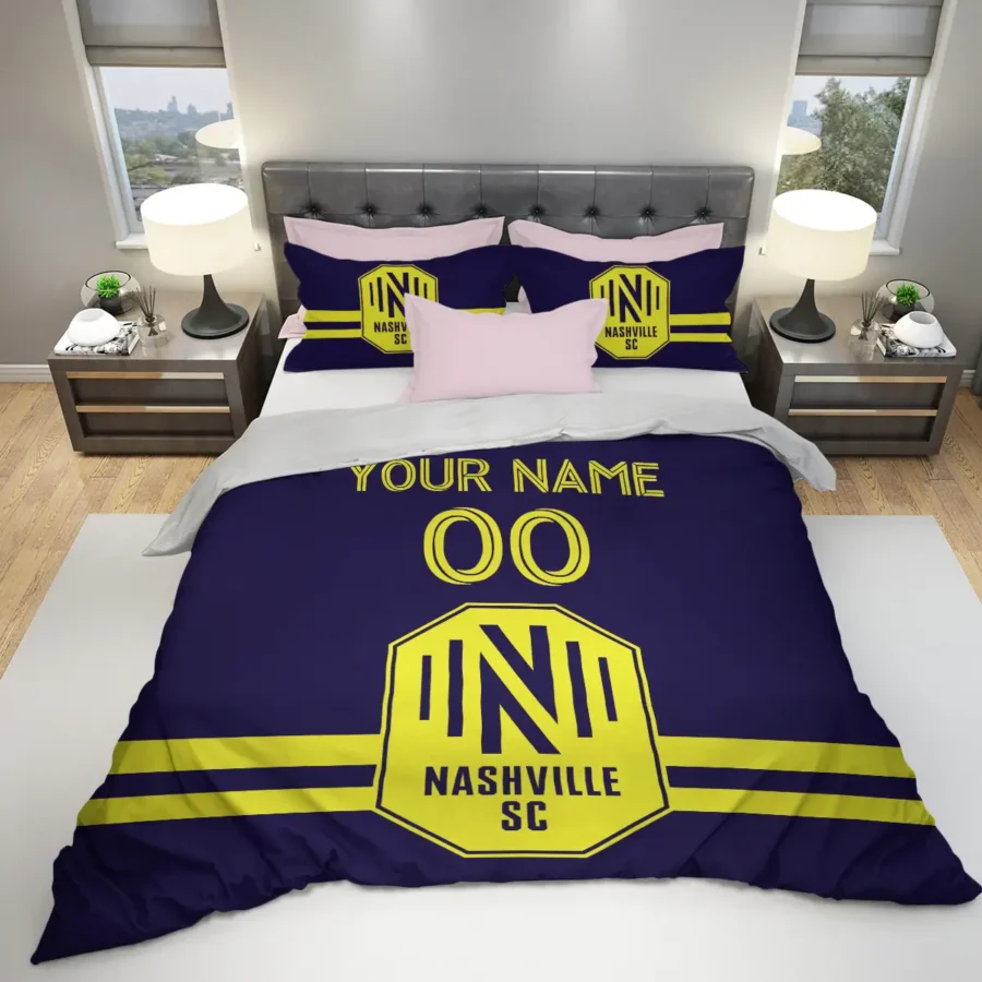 MLS Nashville SC Exclusive All Over Prints BLMLS81024A2NSHSJT - Bedding Set