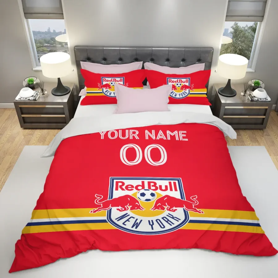 MLS New York Red Bulls Exclusive All Over Prints BLMLS81024A2NYSJT - Bedding Set