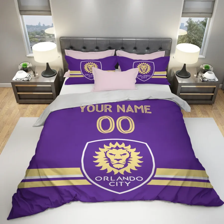 MLS Orlando City Exclusive All Over Prints BLMLS81024A2ORLSJT - Bedding Set