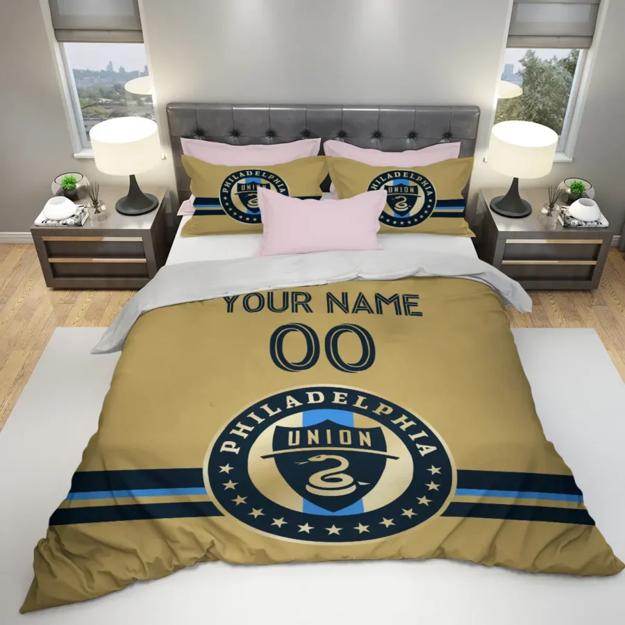 MLS Philadelphia Union Exclusive All Over Prints BLMLS81024A2PHISJT - Bedding Set