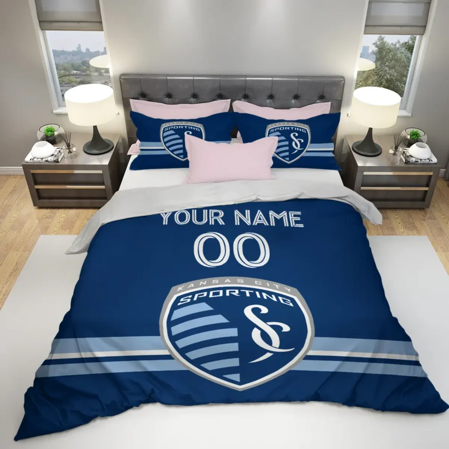 MLS Sporting Kansas City Exclusive All Over Prints BLMLS81024A2SKCSJT - Bedding Set