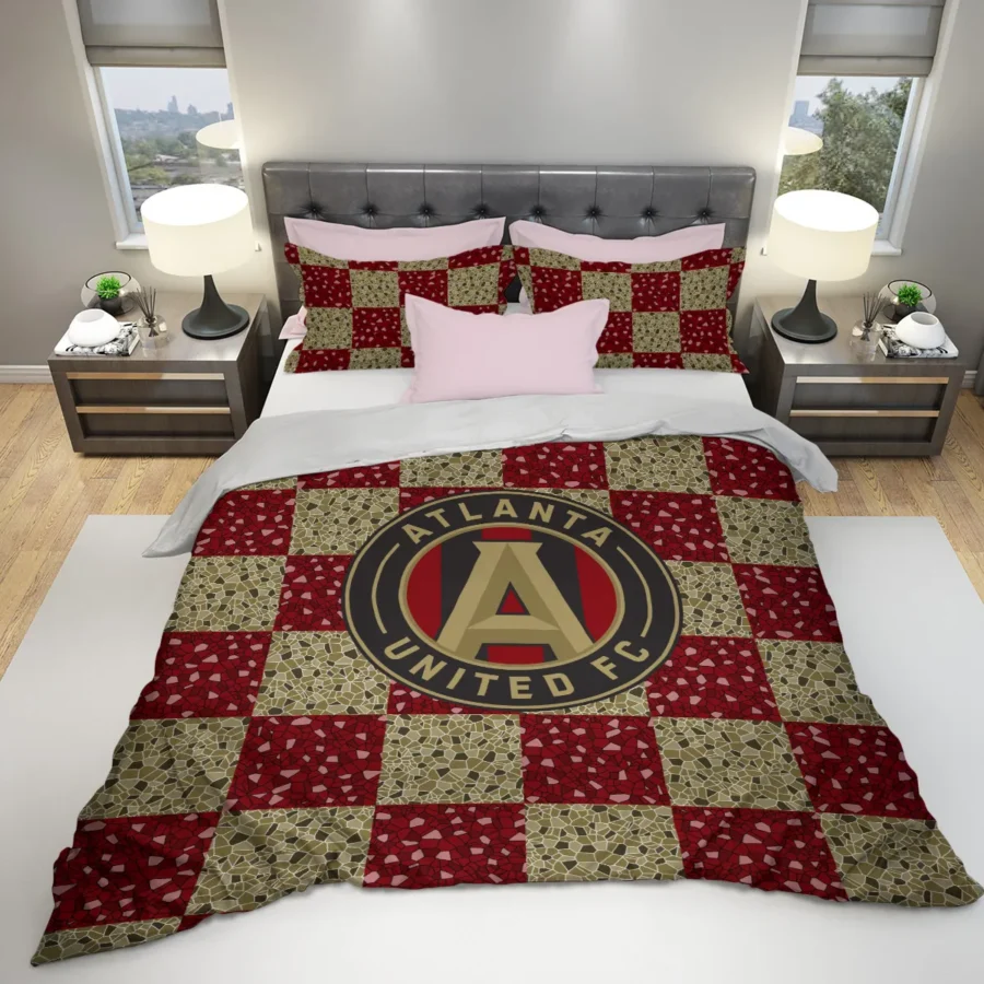 Caro Pattern MLS Atlanta United Exclusive All Over Prints BLMLS91024A1ATLSJT - Bedding Set