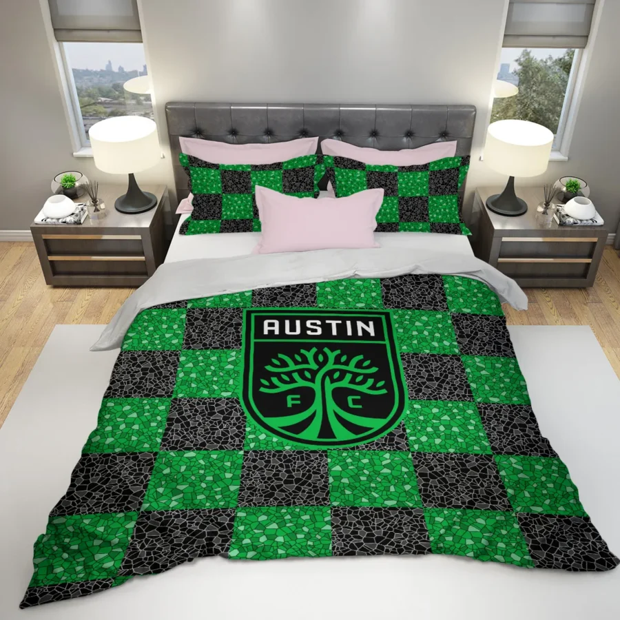 Caro Pattern MLS Austin FC Exclusive All Over Prints BLMLS91024A1ATXSJT - Bedding Set