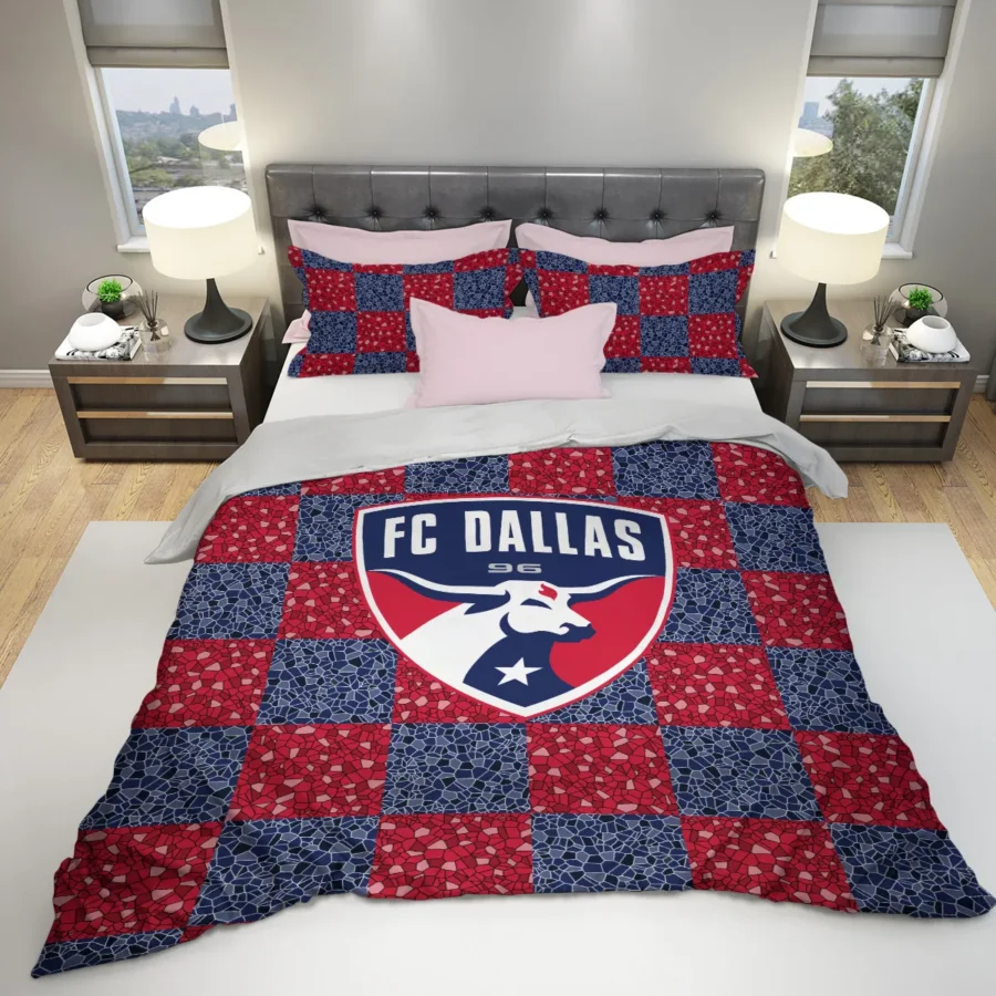 Caro Pattern MLS FC Dallas Exclusive All Over Prints BLMLS91024A1DALSJT - Bedding Set