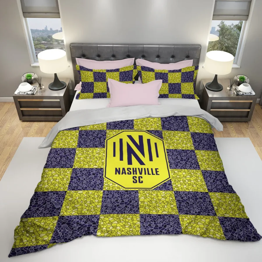 Caro Pattern MLS Nashville SC Exclusive All Over Prints BLMLS91024A1NSHSJT - Bedding Set